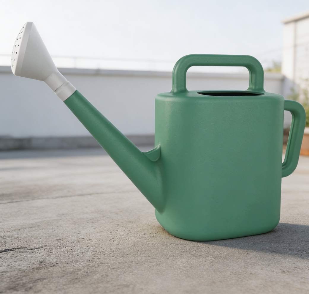 Green 2-Gallon Resin Leakproof Watering Can - Image 2