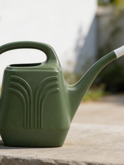 Green 2-Gallon Resin Watering Can Two Handles Removable Nozzle
